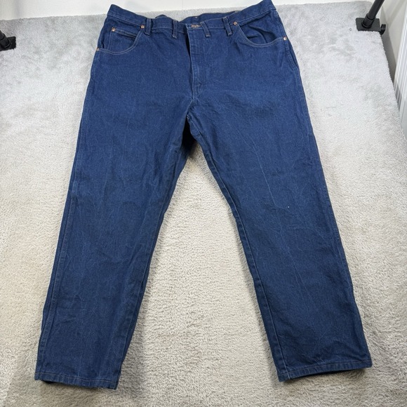 Wrangler Jeans Mens 44x30 Blue 31MWZ Denim Cowboy Cut Western Rodeo Workwear - Picture 2 of 7